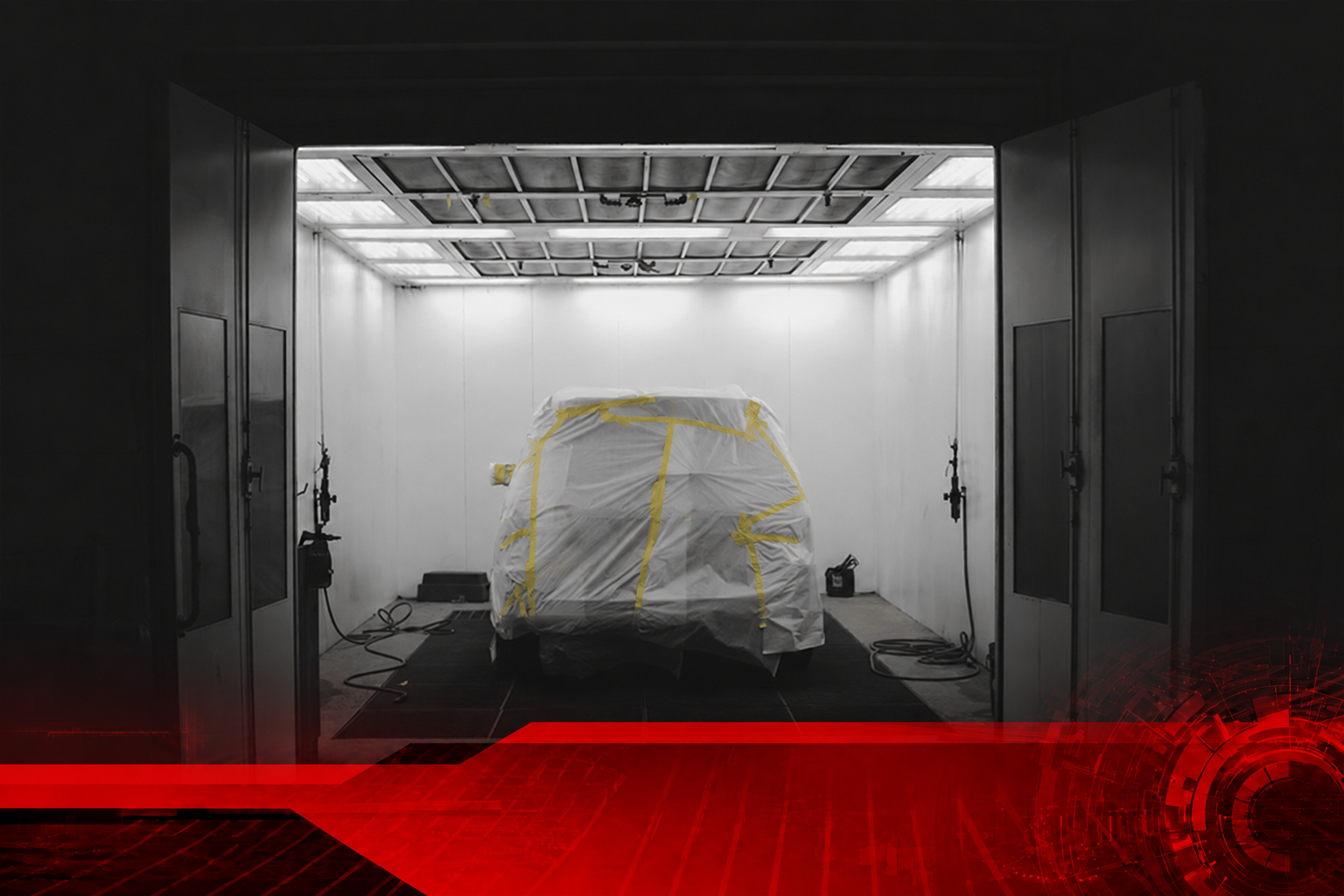 ¿Cómo funciona una cabina de pintura automotriz?